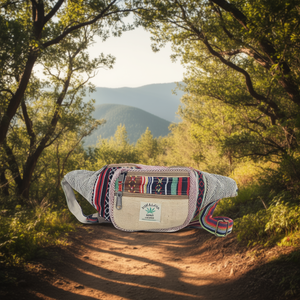 Sac banane en coton et chanvre avec ceinture confortable pour les aventures en plein air - Product Image 3