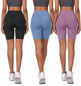 กางเกงขาสั้นออกกำลังกายสำหรับผู้หญิงเอวสูงระบายอากาศได้ดีพร้อมกางเกงขาสั้นโยคะพิมพ์ลายแบบถ่ายเทความร้อนกางเกงขาสั้นกีฬาพร้อมกางเกงขาสั้นออกกำลังกายแบบยืดได้สี่ทิศทาง - Product Image 2