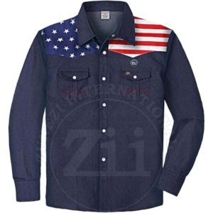 Camisa de manga larga resistente al fuego NFPA 2112 / CAT 2, fabricante de camisas Henley FR, camisa de manga larga ignífuga resistente al fuego. - Product Image 5