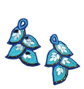 Fashion Jewelry Seed Bead Embroidery <b>Earring</b> <b>Handmade</b> <b>Earring</b> for Women and Girls Multi Color At Low Price by MD HANDICRAFTS - Product Image 1