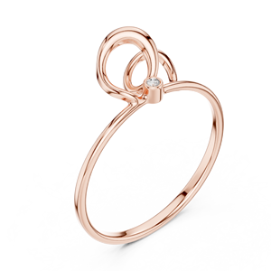 Anillo Clásico Minimalista de Oro Amarillo Sólido de 14k con Diamantes Cultivados en Laboratorio de Corte Redondo, Anillo de Boda Clásico, Regalo para Ella - Product Image 5