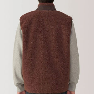 Nouvelle Collection 2026 : Gilet Polaire Sans Manches Personnalisé pour Homme – Veste d'Hiver en Laine pour l'Extérieur avec Poches en Fourrure, Style Décontracté - Product Image 3