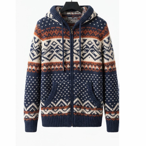 High Density Heavy Cotton Knitted <b>Waterproof</b> Breathable Winter Hoodie Factory Custom Digital Printing Acid Wash Vintage Men's - Product Image 6