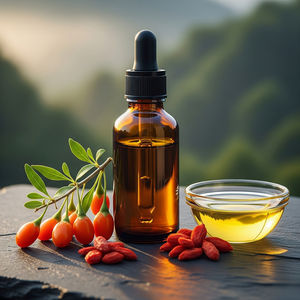 Aceite de Semillas de Goji a Granel del Proveedor para Aromaterapia y Masajes, Aceite de Semillas de Goji Líquido Prensado en Frío, Precio Competitivo - Product Image 1