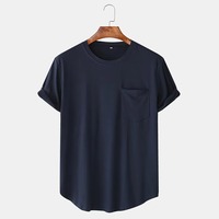 Özel Boyut Ağır Polyester/Pamuk Hızlı Kuruyan Çevre Dostu Tişört Etek Ucu Sokak Modası Tişörtü 220 GSM Özel Logo Nakış Stili