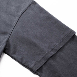 Double Layer T-<b>shirt</b> Custom Streetwear <b>Patchwork</b> Long Sleeve Unisex Double Layer T-<b>shirt</b> Oversized Layered Cotton T-<b>shirt</b> - Product Image 4