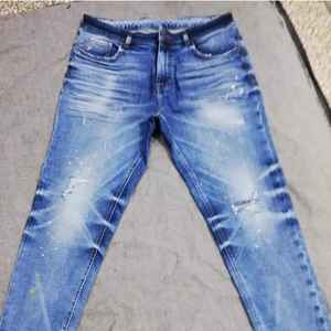 Pantalones Vaqueros Casuales de Moda para Hombre, Estilo Cargo Holgado con Botones, Jeans de Mezclilla para Hombre - Product Image 5