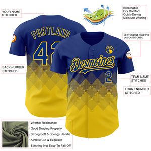 Camiseta de Béisbol Personalizada OEM, Camisas con Botones, Uniforme Deportivo, Logotipo Impreso y Bordado, Uniformes Personalizados - Product Image 3