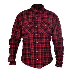 Camisa de Franela para Motocicleta con Diseño Moderno a Cuadros, Forro Completo de Aramida, Transpirable, 100% Algodón, Chaqueta Unisex para Motociclistas, Venta al Por Mayor 2026 - Product Image 1