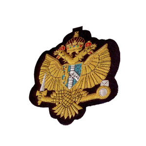 Hand Embroidered Bullion Wire Badges Embroidery Fashion Luxury Eco-Friendly Customized - Product Image 5