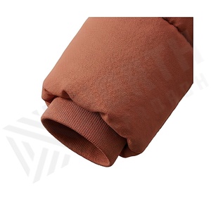 Hooded Quilted Waterproof <b>Bubble</b> Jacket Black Full Sleeve Winter Windproof Cotton Shell Knitted Fabric Polyester Filling Stand - Product Image 6