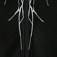 Sudadera con Capucha Gótica de Alta Calidad para Hombre, Tallas Grandes, Estilo Urbano, Invierno, con Estampado Trasero, Manga Larga, MOQ Bajo