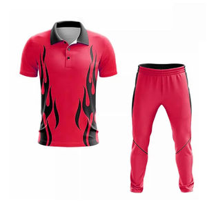 Uniformes de Cricket de Verano de Alta Calidad, 100% Poliéster, Secado Rápido, Transpirables, Colores Personalizados, Impresión Sublimada, Tela de Malla - Product Image 1