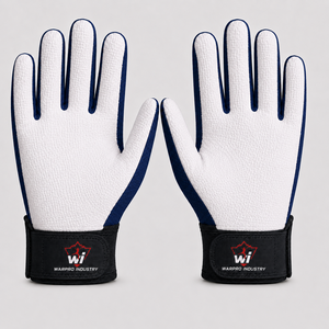 Guantes de portero de fútbol, de dedo completo, antideslizantes, transpirables, de poliéster y goma, unisex, equipo deportivo para partidos y entrenamiento. - Product Image 5