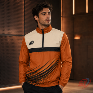 Custom Team Windbreaker <b>Jacket</b> Fashion Sports Outerwear <b>Half</b> <b>Zip</b> Wholesale Manufacturer - Product Image 6