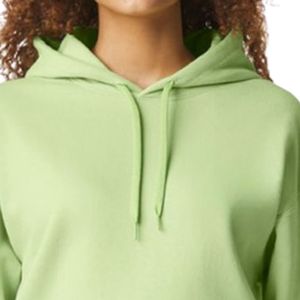 Sweat à capuche vert clair pour femme, à manches longues, en polaire, avec poche kangourou, décontracté, personnalisable, vente en gros, fournisseur de sweats à capuche - Product Image 6