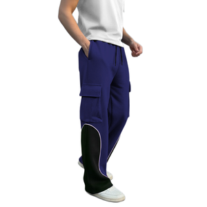 Baggy Sweatpants Men's Wide Leg Sweats Pants Casual Loose Fit Bottom Athletic <b>Joggers</b> with Pockets Trousers Pants for Men - Product Image 4