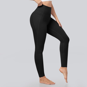 Leggings de yoga con cintura elástica y logotipo personalizado para gimnasio, precio al por mayor, ropa deportiva para mujer, leggings para entrenamiento en el gimnasio - Product Image 5