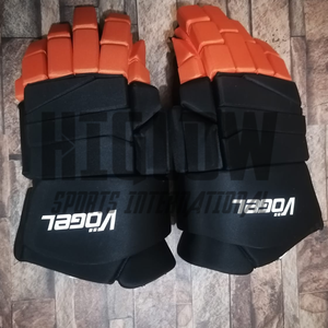 ถุงมือฮอกกี้น้ำแข็งระดับมืออาชีพ HI-GLOW SPORTS INTERNATIONAL ทำจากหนังและคาร์บอนไฟเบอร์ ปิดด้วยกระดุมแบบ Snap ออกแบบตามหลักสรีรศาสตร์ ทนทาน ระบายอากาศได้ดี - Product Image 3