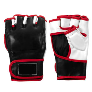 Gants de MMA en cuir PU de haute qualité en blanc, rouge et noir - Nouveau design à prix raisonnable, bon fournisseur pour les arts martiaux et la boxe - Product Image 1