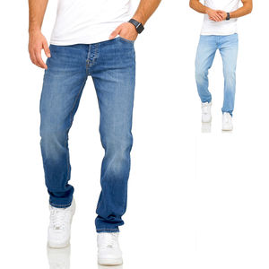 Custom <b>Men's</b> Denim Pant High Quality Regular Fit Casual Denim Jeans Pant For <b>Men</b> Vintage Wash Denim <b>Stretch</b> Pants - Product Image 3