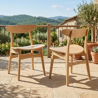Chaise de salle à manger minimaliste moderne en bois massif, style mi-siècle, élégante pour salon, mobilier d'intérieur, ensembles pour écoles