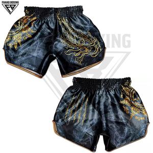 Vêtements d'arts martiaux imprimés 100% polyester, best-seller, nouveau produit, vêtements de combat pour hommes, shorts de Muay Thai - Product Image 4