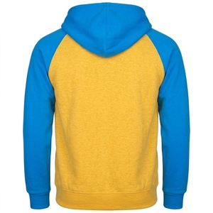 Vente en gros de sweats à capuche en coton, personnalisables par sérigraphie, coupe oversize à épaules tombantes, en molleton épais, avec logo personnalisé sur la manche et fermeture éclair intégrale - Product Image 3