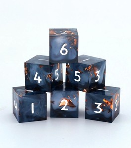 Dados de Resina Hechos a Mano, Dados Poliédricos Coloridos para Juegos de Mesa, Juegos de Rol, Entusiastas de los Aficionados a los Juegos de Mesa - Product Image 3