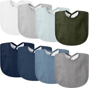 Bavoir bébé réutilisable 95% bambou 5% élasthanne, doux et flexible - Product Image 1