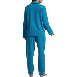 Conjunto de Pijama Térmico de Seda y Algodón Suave para Mujer, Elegante Conjunto de 2 Piezas, Informal, para Verano, Otoño y Primavera, Vestido de Dormir Ligero, OEM - Product Image 4