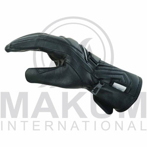 ถุงมือหนังสำหรับขี่รถแบบเต็มนิ้ว พร้อมสายรัดข้อมือปรับได้ สำหรับขี่กลางแจ้ง กันลมในฤดูหนาว เหมาะสำหรับทั้งชายและหญิง - Product Image 3