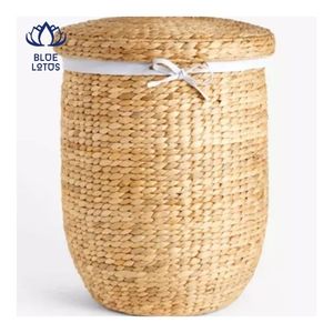 HOT SELLING Handwoven Water Hyacinth <b>Basket</b> from Vietnam Sustainable Natural <b>Storage</b> <b>Basket</b> - Product Image 1