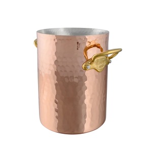 Cubo de Hielo Redondo de Metal, Resistente al Óxido, Diseño Industrial, Enfriador de Bebidas para Fiestas, Enfriador de Botellas de Cerveza y Vino - Product Image 5