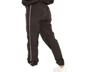 Conjunto deportivo de dos piezas para mujer, color negro, cortavientos, pantalón largo y corto, transpirable. - Product Image 6