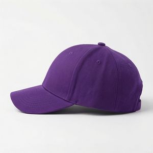 Gorra de béisbol morada lisa, gorra de algodón adaptable de alta calidad para hombre, gorra de moda unisex ventilada, gorra premium para mujer A1 - Product Image 3
