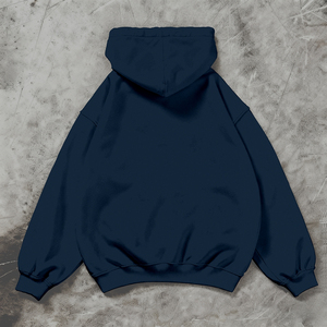 เสื้อฮู้ดโอเวอร์ไซส์สีชมพู ยูนิเซ็กส์ สไตล์ลำลอง ผ้าฝ้ายฟลีซ 100% ปักลายเรียบง่าย มีกระเป๋า เหมาะสำหรับใส่ในฤดูหนาว - Product Image 4