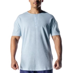 Camiseta clásica de algodón para hombre, camisa de moda personalizada con solapa de botones - Product Image 1