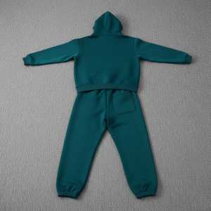 Ropa Sostenible, Conjunto Deportivo Personalizado de Felpa Holgada de 420 g/m², 100 % Algodón, Pantalones Deportivos de Lujo, Sudadera con Cierre, Conjunto Deportivo para Hombre - Product Image 2