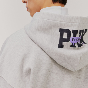 Sweat-shirts à capuche oversize pour hommes et femmes, couleur unie rouge, noir, gris, automne-hiver, en polaire, avec logo frontal, style hip-hop décontracté, marque tendance - Product Image 5