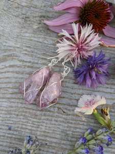 Pendientes de Cuarzo Aura Arcoíris, Pendientes de Cristal Aura Rosa de Alta Calidad - Product Image 2