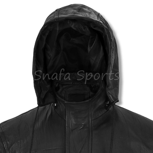 แจ็คเก็ตหนังสตรีทแวร์ไซส์ใหญ่สำหรับผู้ชาย ฤดูหนาว ผลิตโดยผู้ผลิต OEM คุณภาพสูง แจ็คเก็ตหนังพรีเมียม - Product Image 3