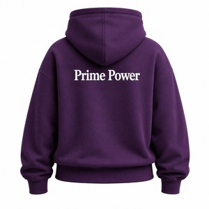 <b>Prime</b> Power Women's Purple Hoodie Jogger Set Fleece Casual Tracksuit Full Sleeve Loose Fit All Seasons Wear Direct Supplier - Product Image 3