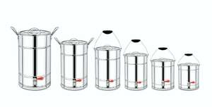 HIGH QUALITY STAINLESS STEEL TEA URN 15 LITER <b>MIRROR</b> FINISH HEAVY DUTY HEAT RESISTANT WASHABLE COMMERCIAL - Product Image 2