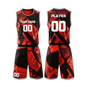 Uniforme de basket-ball personnalisé de haute qualité avec logo imprimé pour adultes, unisexe, grande taille, vente en gros, tissu en maille respirant, sports d'été - Product Image 6