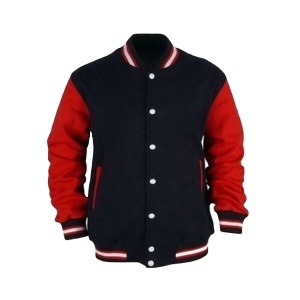 แจ็คเก็ตทีมตัวแทนพร้อมโลโก้ที่กำหนดเอง | แขนเสื้อเบสบอลมหาวิทยาลัย | สไตล์เลตเตอร์แมนปักลาย | กีฬาสีดำสำหรับทุกเพศ - Product Image 2