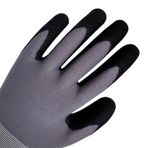 Gants de travail et de jardin résistants aux coupures, en nylon 15 jauges enduit de nitrile, imperméables, niveau de protection ANSI/ISEA 1, directement de l'usine - Product Image 2
