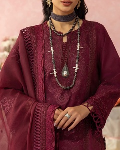 Kurta pakistanais formel de qualité supérieure, style toutes saisons, en coton, Salwar Kameez, sans plis, séchage rapide, pour fêtes, mariages, Diwali - Product Image 6