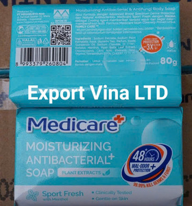 (บริษัท เอ็กซ์พอร์ต วีนา จำกัด) สบู่เมดิแคร์ มอยส์เจอร์ไรซิ่ง แอนตี้แบคทีเรีย กลิ่นเลมอน/ดีพคลีน/สปอร์ตเฟรช/เจนเทิลแคร์ 80 กรัม x 72 ก้อน - Product Image 3