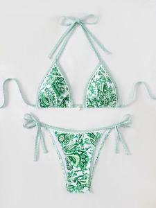 Ensemble de bikini sport respirant pour femme, nouvelle collection, ensemble 2 pièces soutien-gorge et culotte, maillots de bain et vêtements de plage en ligne, soldes sur les ensembles de bikini - Product Image 3